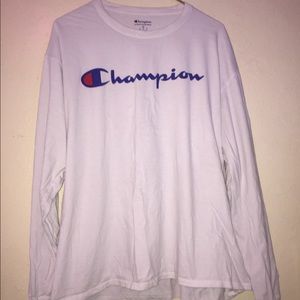 Champion White long Sleeve Tee
